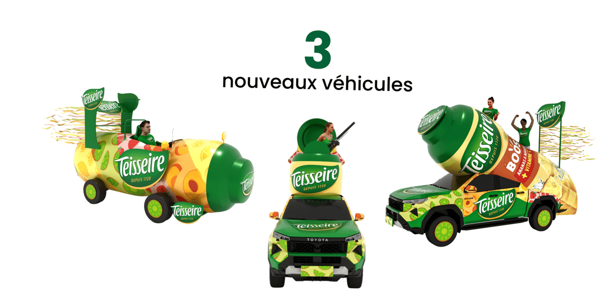 3 nouveaux véhicules