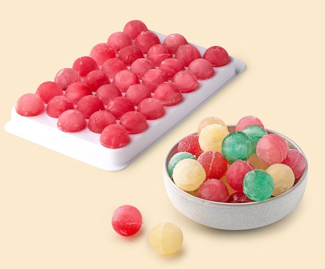 Bol de Glacon Fruités réalisé avec les sirops Teisseire